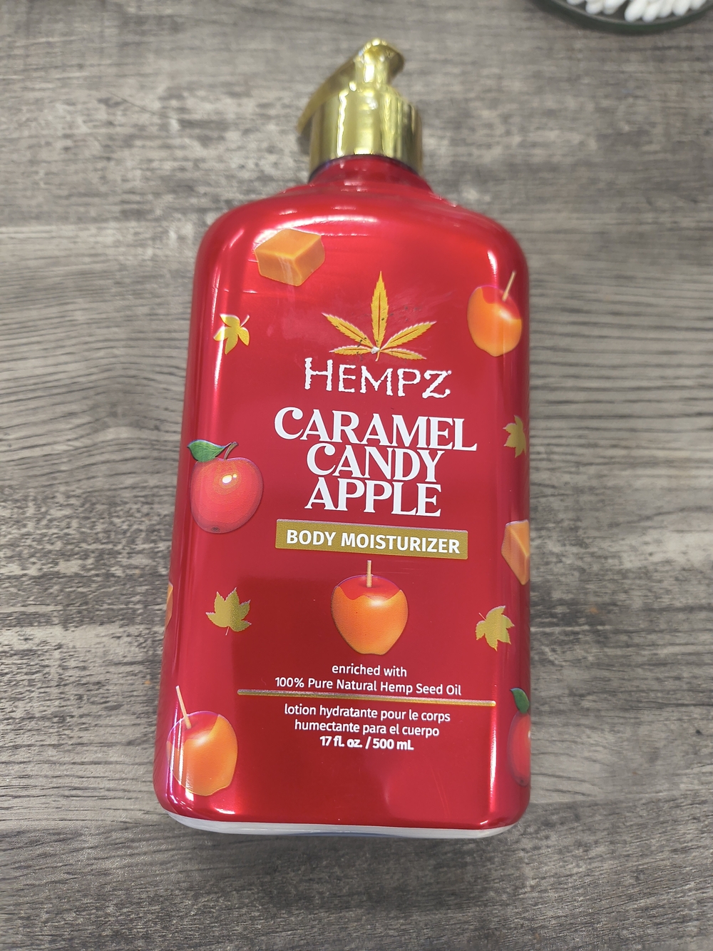 Hempz Caramel Candy Apple Body Moisturizer — Red
